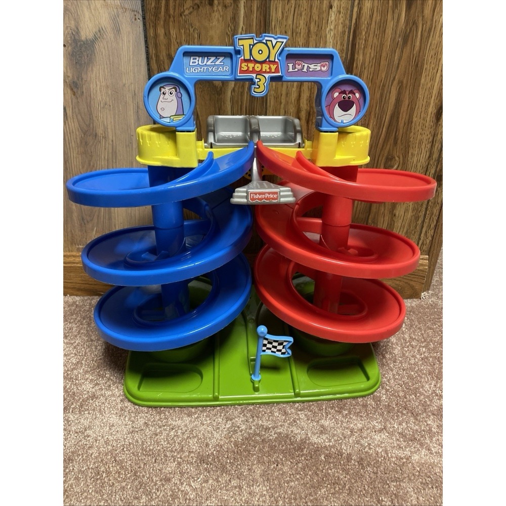 Fisher Price Disney Pixar TOY Story 3 BIG Spiral Speedway RARE Find Voices Work‎